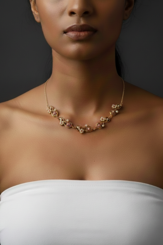 Chandni necklace (brass)